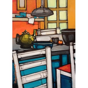 Salman Farooqi, 12 x 18 Inch, Acrylic on Canvas, Abstract Painting, AC-SF-664 Salman Farooqi, 12 x 18 Inch, Acrylic on Canvas, Abstract Painting, AC-SF-664